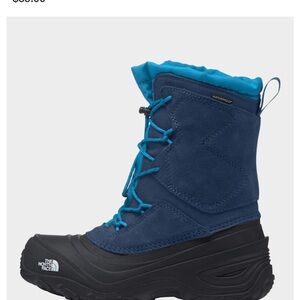 The North Face Blue and Black Winter Boots